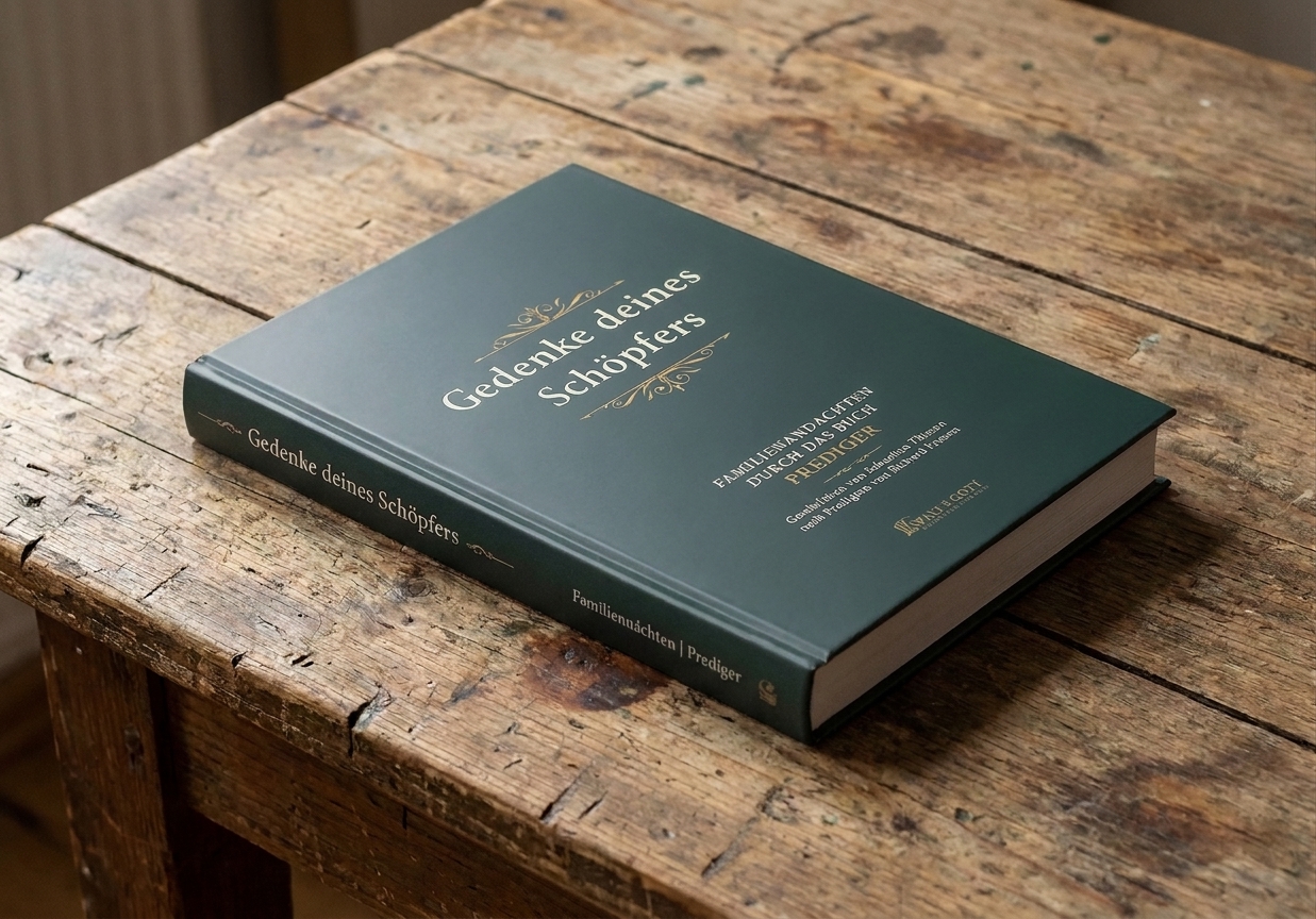 Buchmockup: Gedenke deines Schöpfers